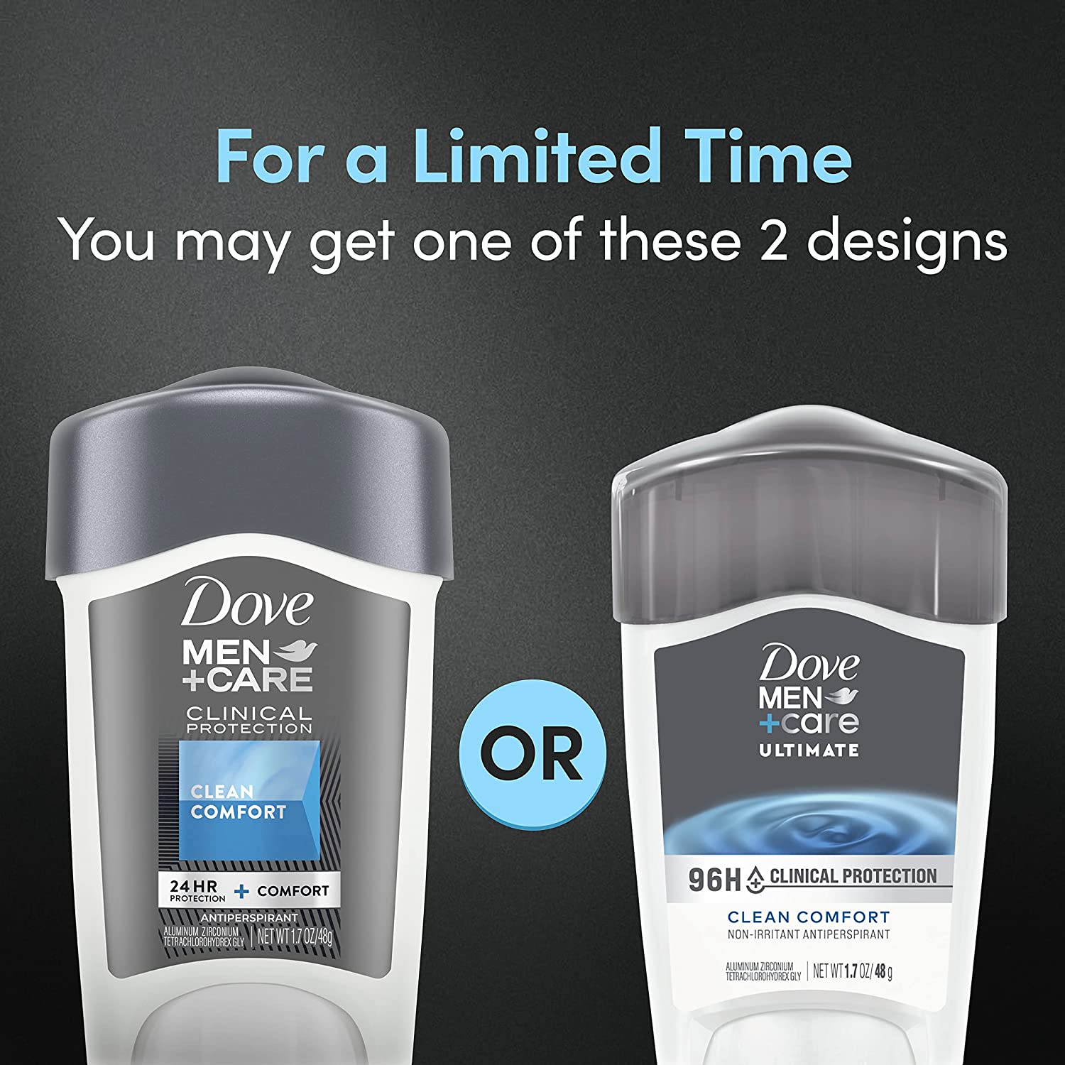 Dove Men+Care Clinical Protection Antiperspirant Clean Comfort Stick for Men 96-Hour Sweat and Odor Protection Clinical Strength Antiperspirant with 1/4 Moisturizing Cream 1.7 oz - Image 3